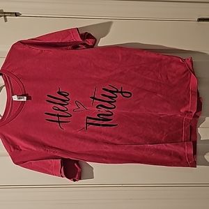 Women's 30th birthday shirt